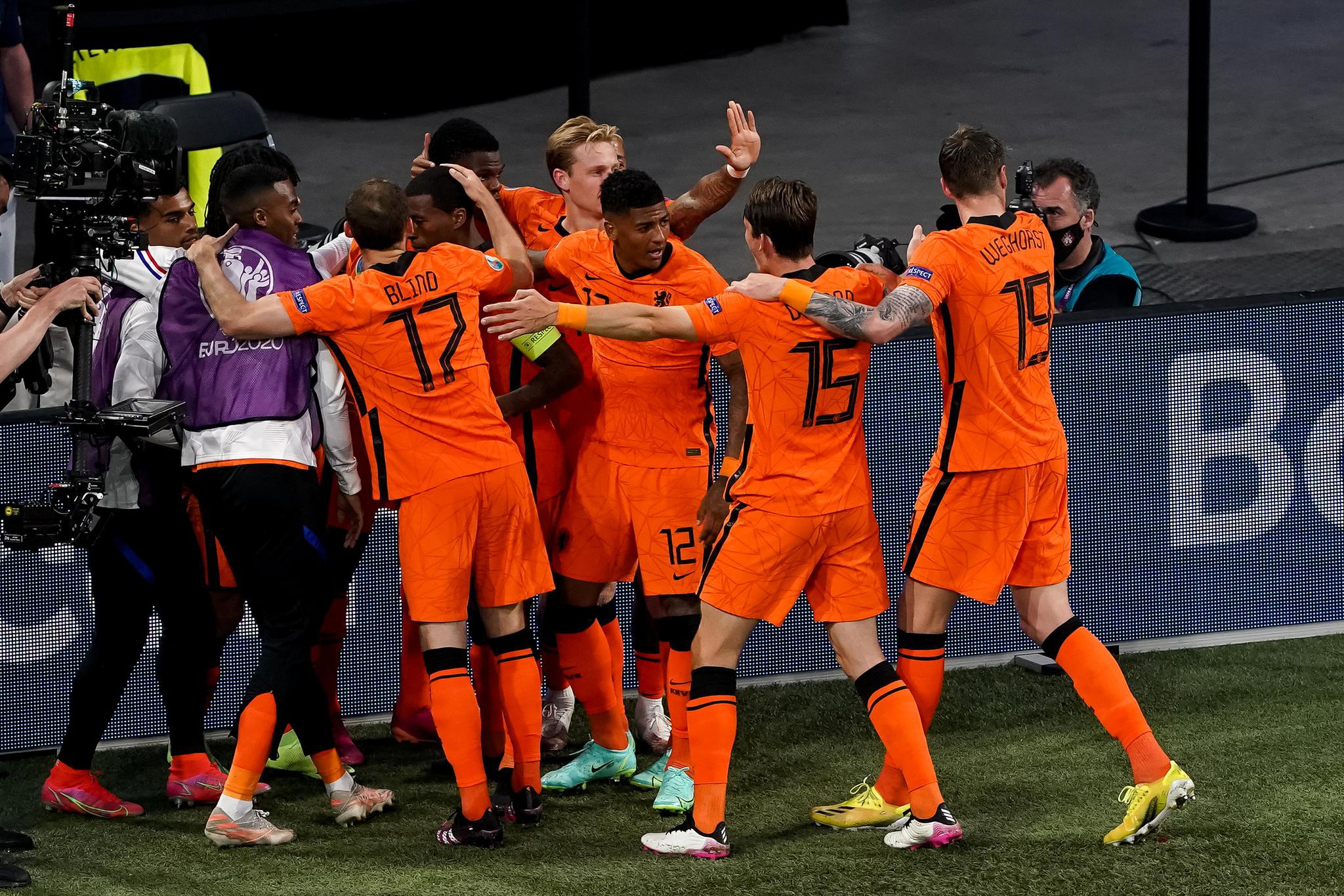 荷兰队险胜希腊队：取得胜利